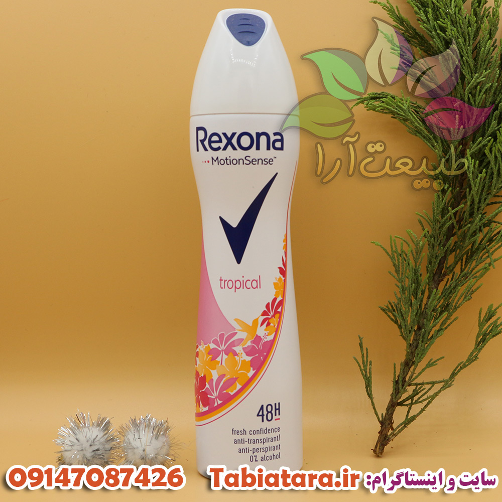 اسپری زنانه رکسونا مدل Tropical 