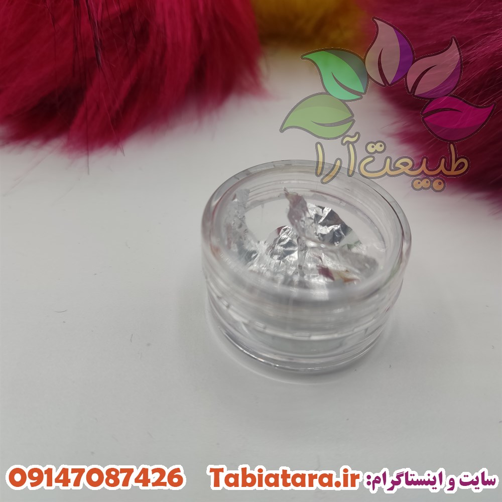 فویل ناخن مدل ورق نقره ای