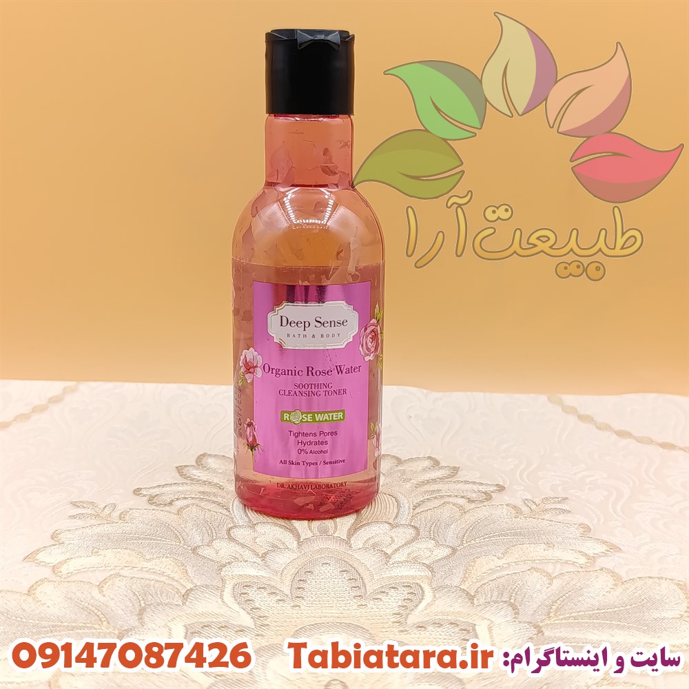 تونر دیپ سنس گلاب و عصاره رز