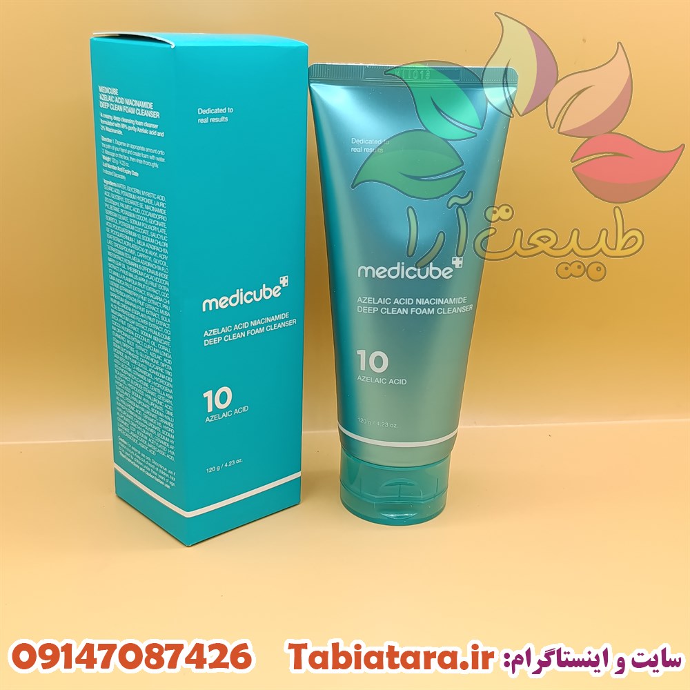 فوم شستشوی آنوا آزلائیک 10 و نیاسینامید